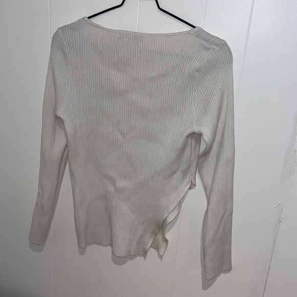 White A-Symmetrical Sweater - Picture 4 of 5